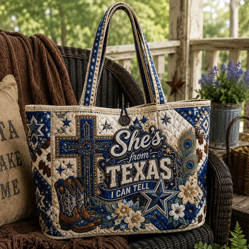 Faith Made in Texas Quilted Classic Tote Bag TZL0PT0072