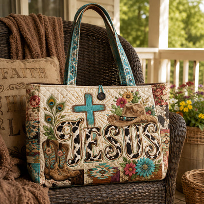 Faith Under the Big Sky Quilted Classic Tote Bag TZL0PT0074