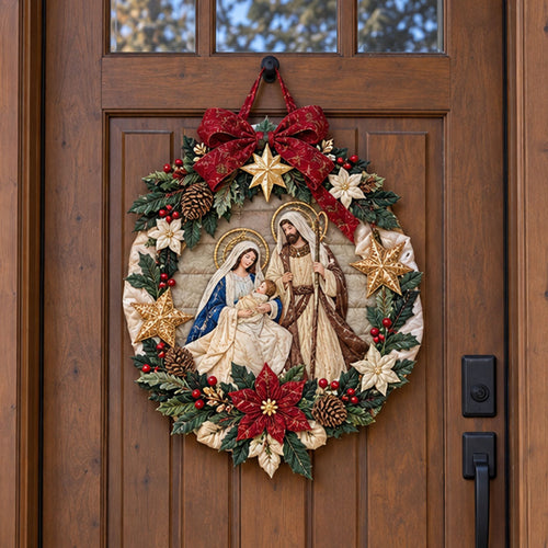 Faith in Bethlehem Custom Shape Quilted Door Hanger TZL0PT0208