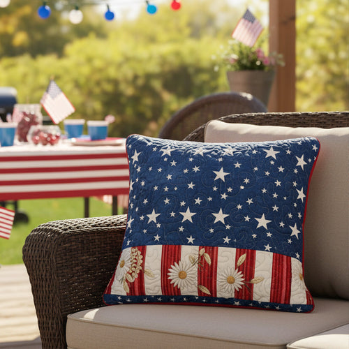Freedom Patch Quilted Pillow Case NCU0PT11325
