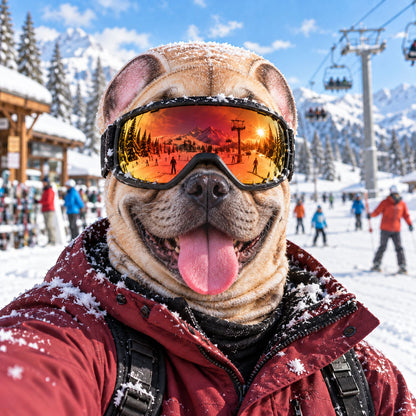 Snow Dogs Gone Wild Funny Ski Mask NCU0TZL013