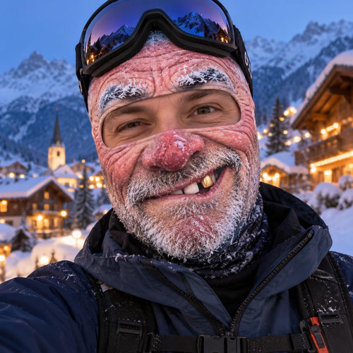 Skiing Is My Happy Place Funny Ski Mask NCU0TZL05