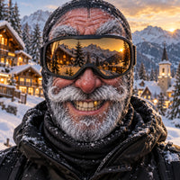Frosty Grandpa Grin Funny Ski Mask TZL0PT0422