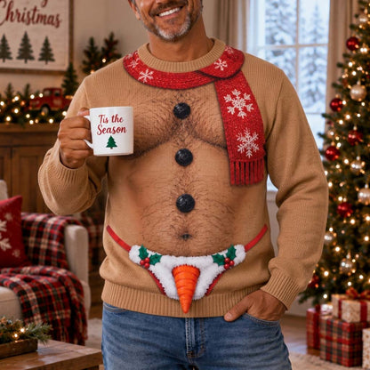 Frosty Snowman Personalized Ugly Sweatshirt TZL0HH0037
