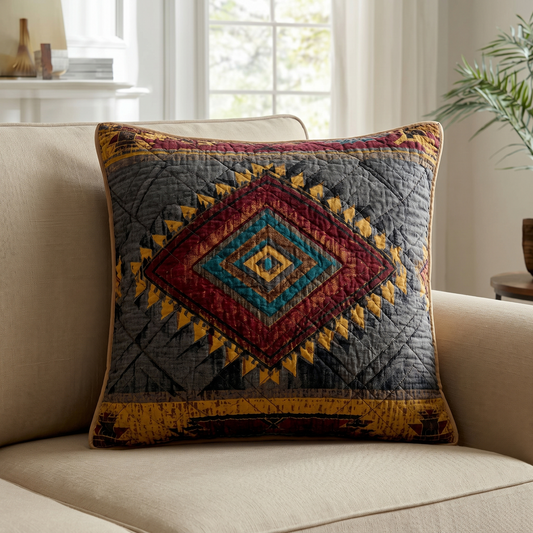 Heritage Diamonds Quilted Pillow Case NCU0XD2423