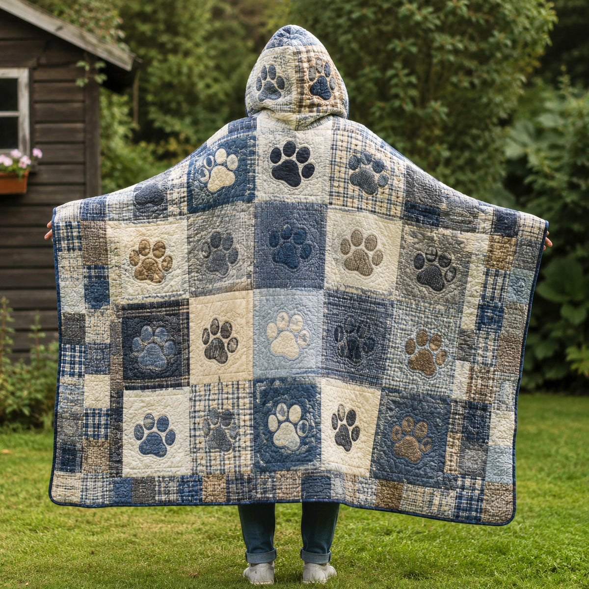 Gentle Paws Quilted Hooded Blanket TZL0TV007