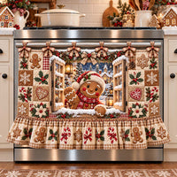 Gingerbread Candy Window Oven Curtain TZL0HH0228