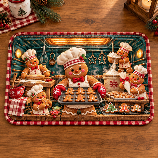 Gingerbread Cookie Quilted Placemat TZ0TD001