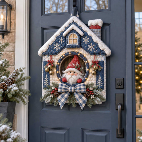 Gnome Charm Custom Shape Quilted Door Hanger TZL0TD110