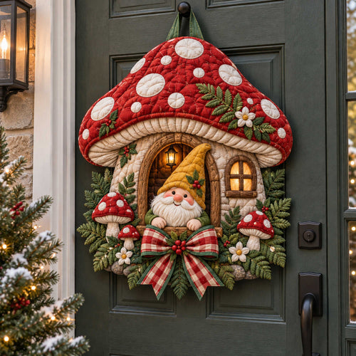 Gnome Magic Custom Shape Quilted Door Hanger TZL0TD106