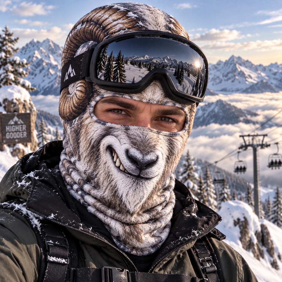 Wild Animal Funny Ski Mask NCU0TZL04
