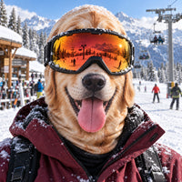 Golden Snowday Smiles Funny Ski Mask TZL0PT0459