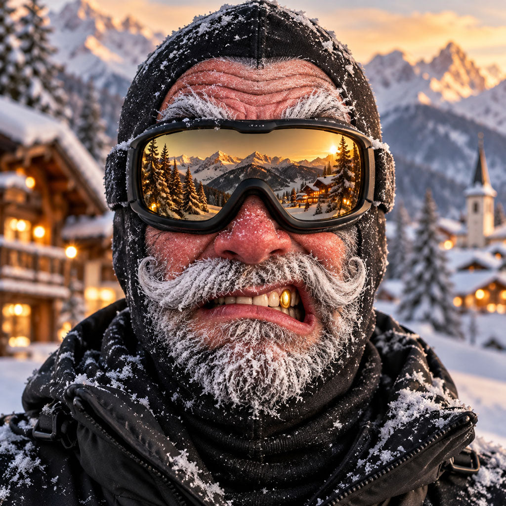 Crazy Faces Cold Places Funny Ski Mask NCU0TZL11