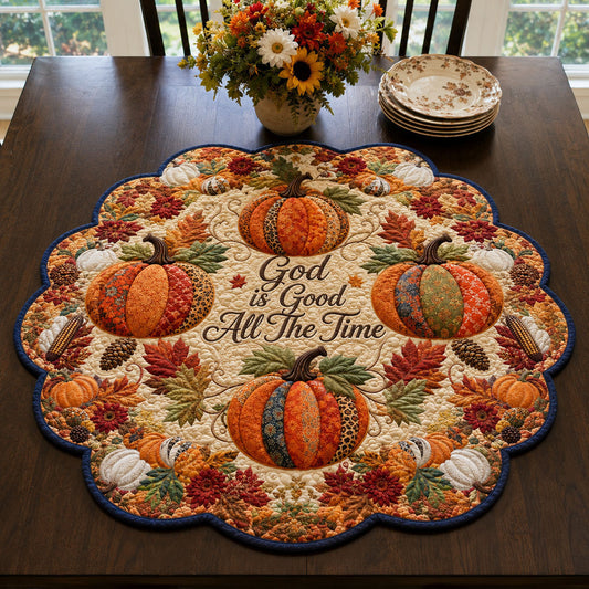 Grace Abounds Custom Shape Quilted Table Topper SN0PT455