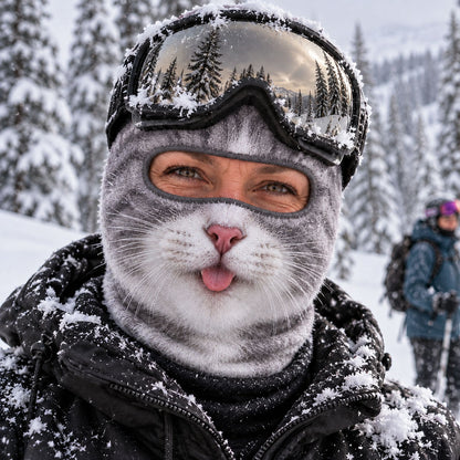 Cat Face Funny Ski Mask NCU0TZL09