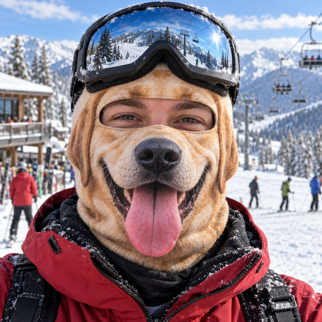 Snow Dogs Gone Wild Funny Ski Mask NCU0TZL013