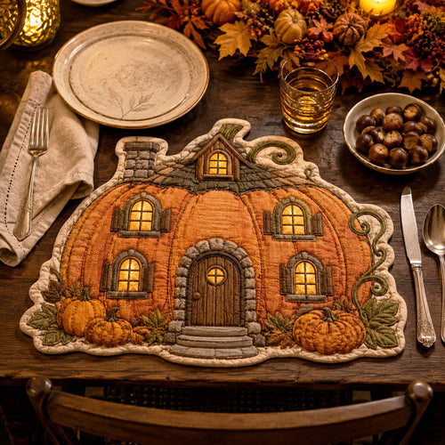 Harvest Home Custom Shape Quilted Placemat SN0TD004
