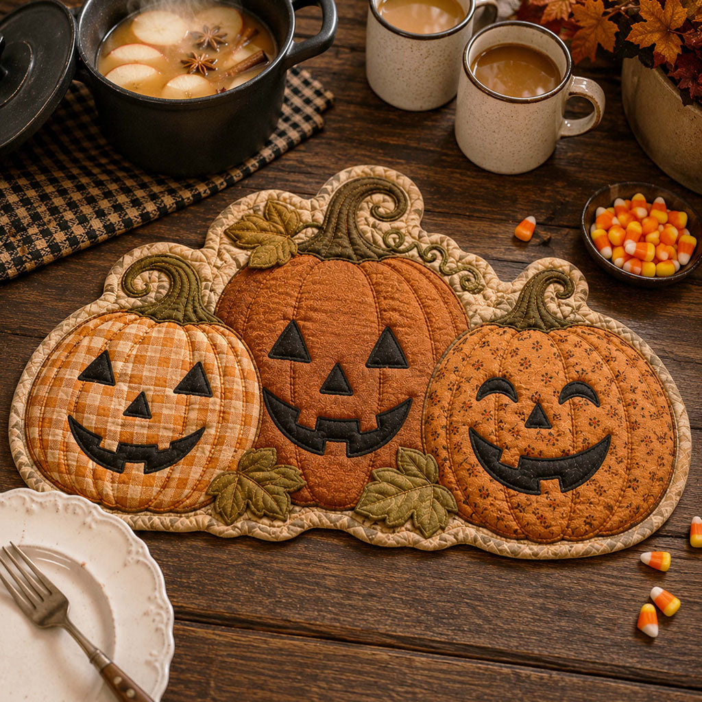 Haunted Harvest Custom Shape Quilted Placemat SN0TD013