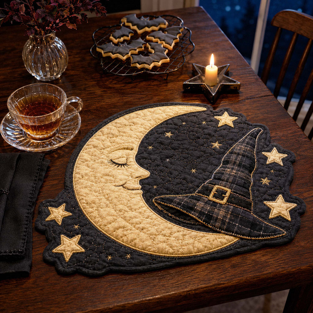 Haunted Night Custom Shape Quilted Placemat SN0TD010