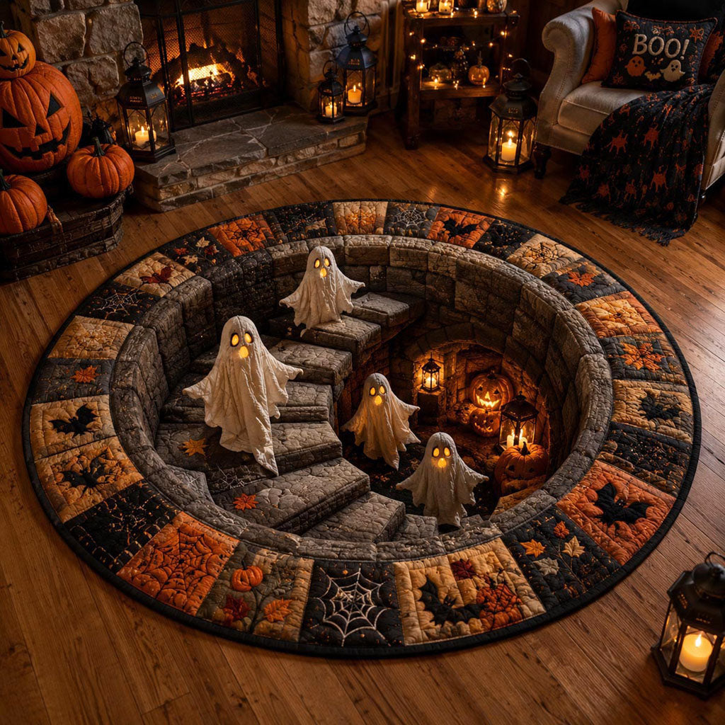 Haunted Stairway Round Carpet NCU0DV9838