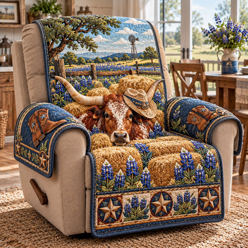 Hayloft Longhorn Quilted Sofa Cover TZL0TD410