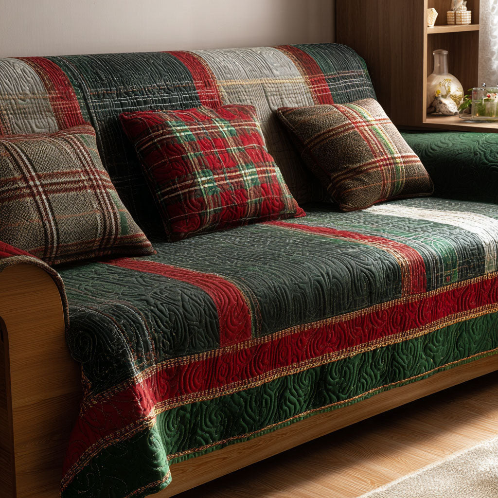 Highland Cheer Quilted Sofa Cover NCU0PT9774