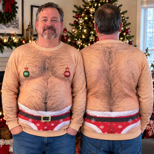 Holiday Dadbod Personalized Ugly Sweatshirt TZL0TV070
