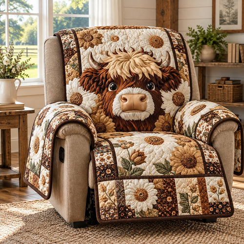 Honey Daisy Quilted Sofa Cover TZL0PT0765