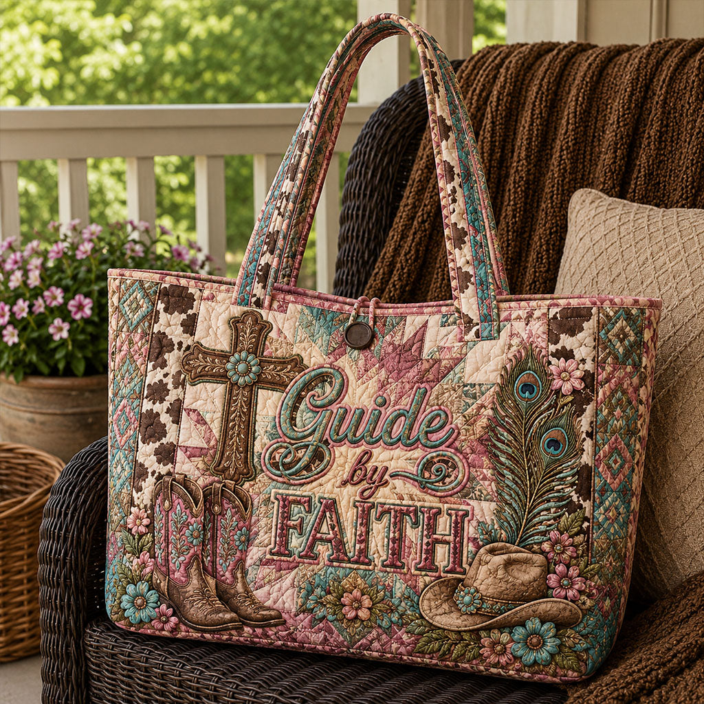 Jesus Leads My Way Quilted Classic Tote Bag TZL0PT0078