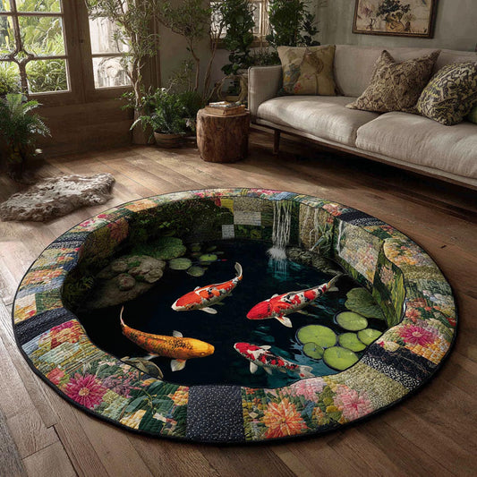 Koi Garden Round Carpet NCU0DV9405