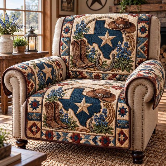 Lone Star Cowboy Quilted Sofa Cover TZL0DV430