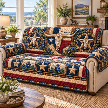 Lone Star Quilted Sofa Cover TZL0TD414