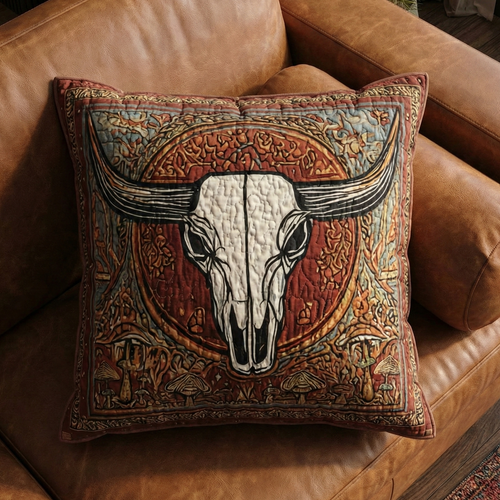 Longhorn Heritage Quilted Pillow Case NCU0XD2204