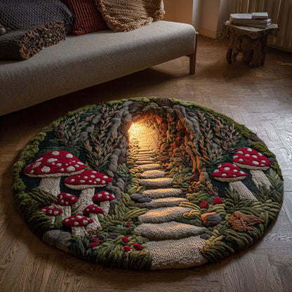 Magic Mushrooms Round Carpet NCU0DK11966