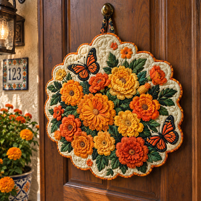 Marigold Wishes Custom Shape Quilted Door Hanger TZL0PT0284