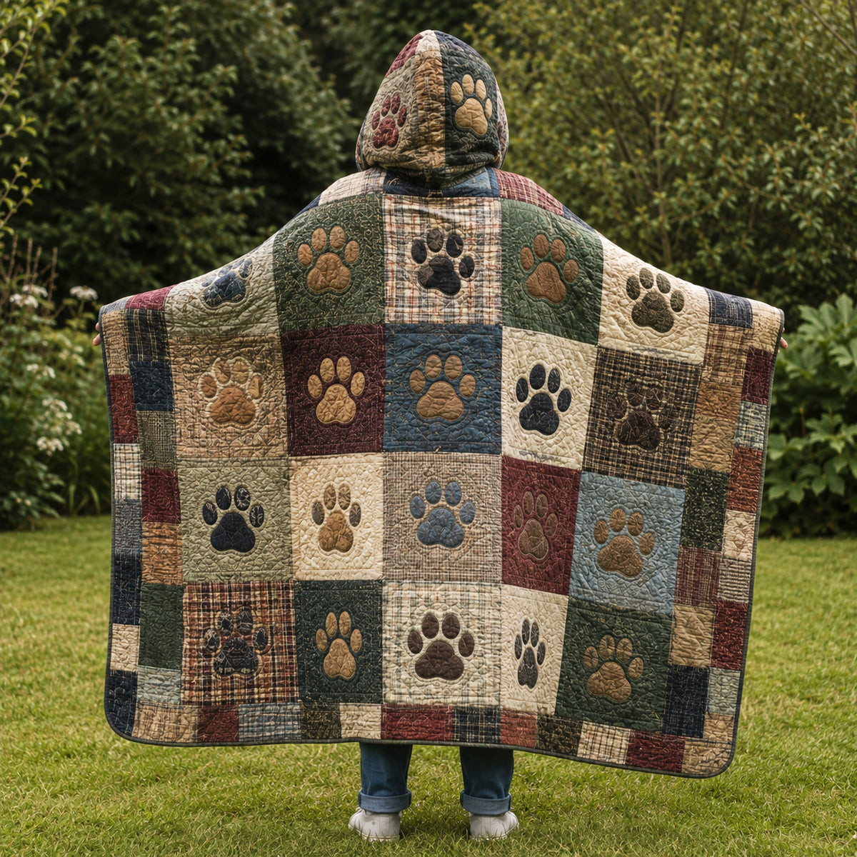 Meadow Paws Quilted Hooded Blanket TZL0TV012