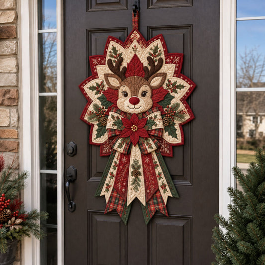 Merry Little Christmas Custom Shape Quilted Door Hanger TZL0PT0198