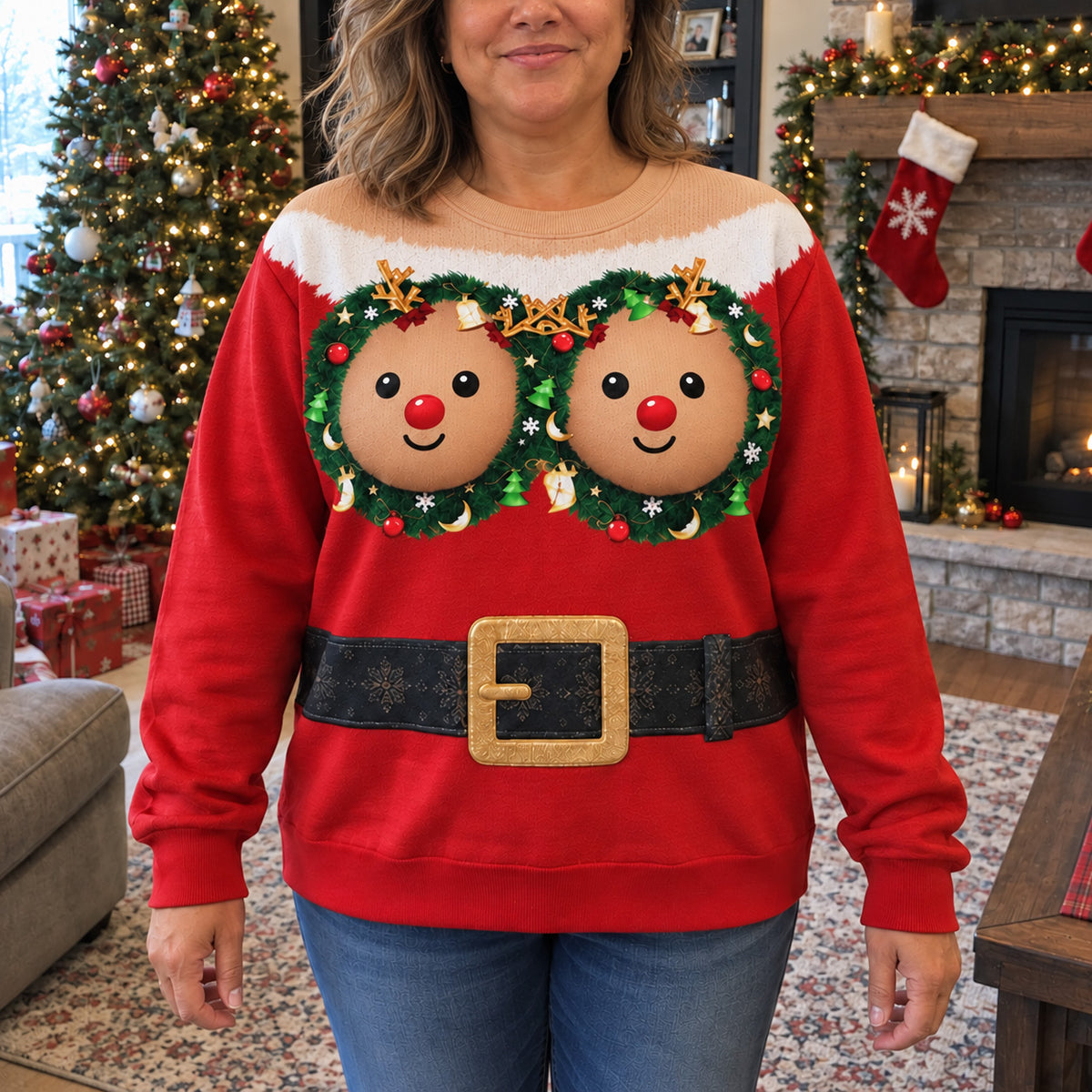 Merry Melons Personalized Ugly Sweatshirt TZL0TV082
