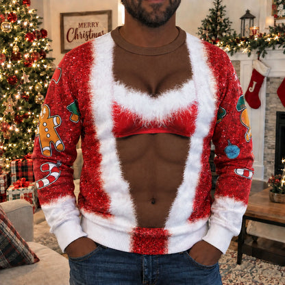Merry Muscle Personalized Ugly Sweatshirt TZL0PT0227