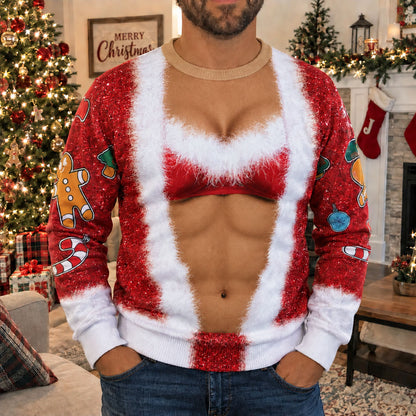 Merry Muscle Personalized Ugly Sweatshirt TZL0PT0227