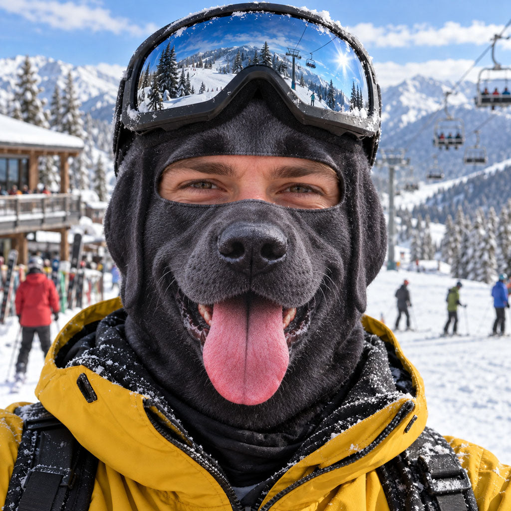 Snow Dogs Gone Wild Funny Ski Mask NCU0TZL013