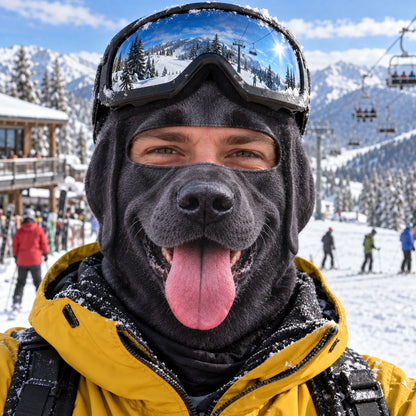 Snow Dogs Gone Wild Funny Ski Mask NCU0TZL013
