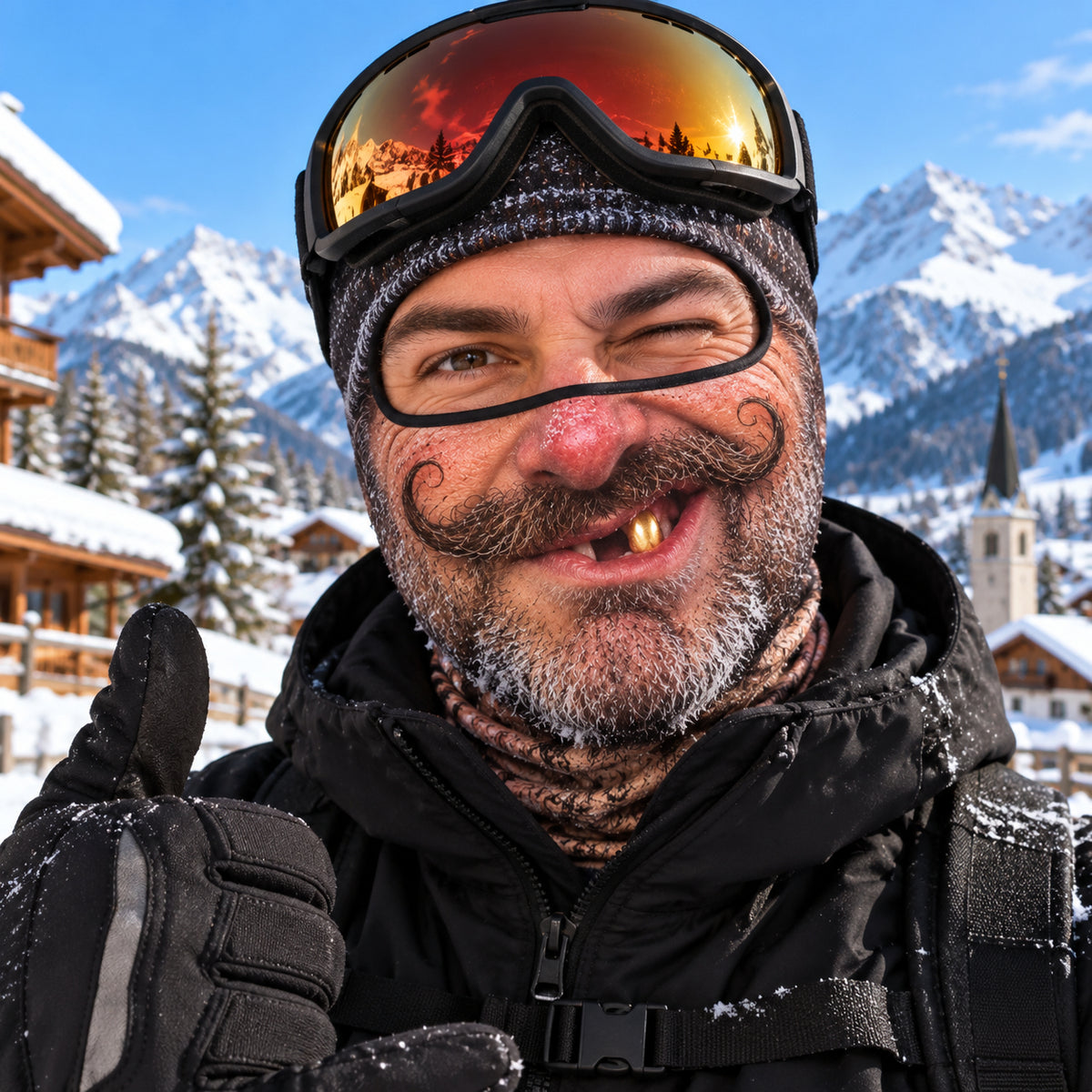 Goofy Face Funny Ski Mask NCU0TZL03