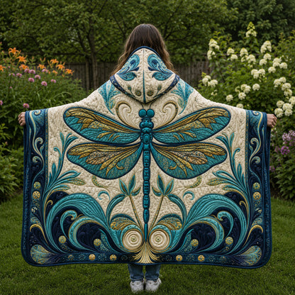 Mystic Garden Flight Quilted Hooded Blanket TZL0PT0135