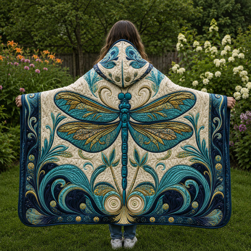 Mystic Garden Flight Quilted Hooded Blanket TZL0PT0135