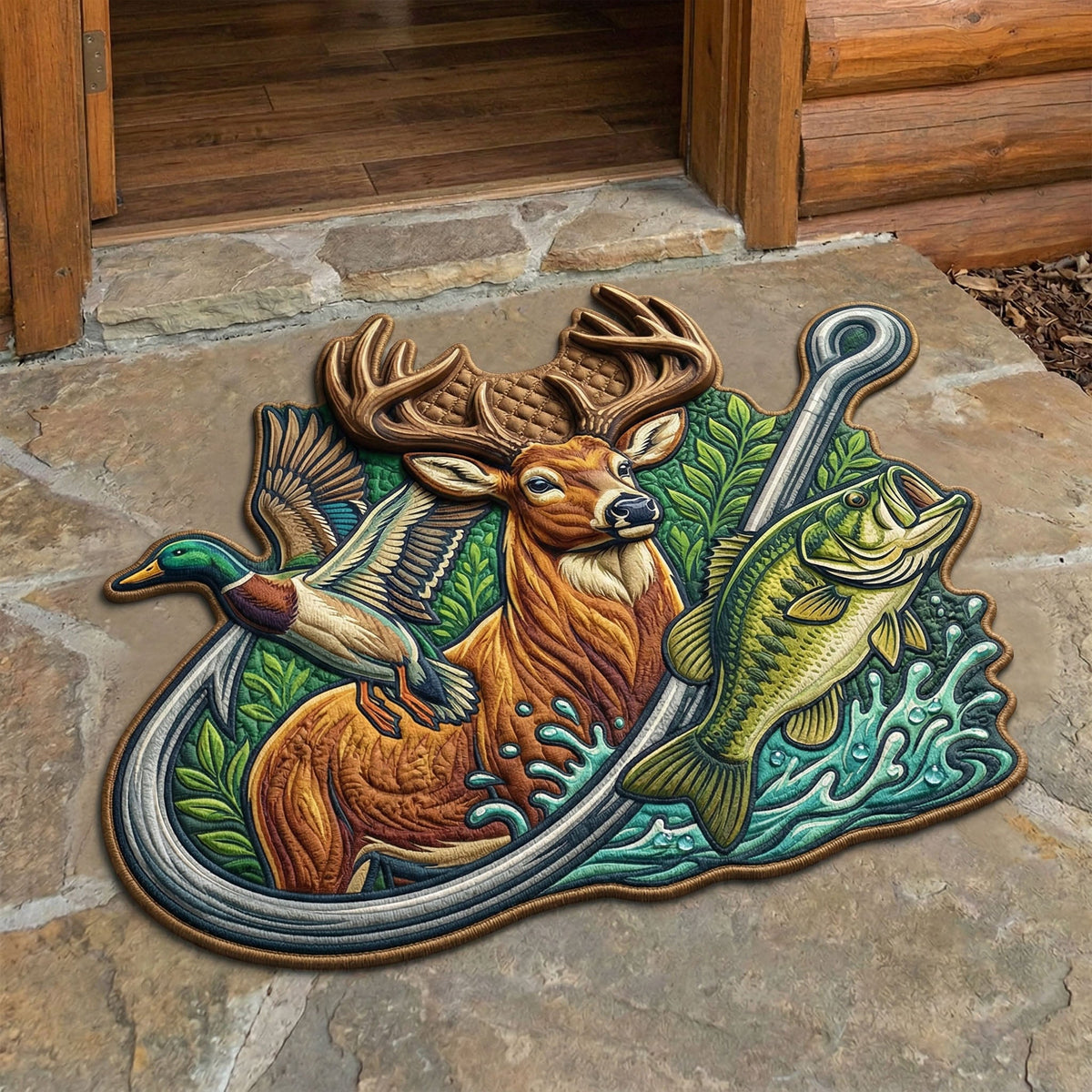 Nature Hunt Custom Shape Doormat NCU0NNT3112