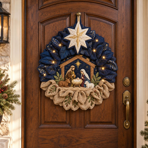 O Holy Night Custom Shape Quilted Door Hanger TZL0PT0211
