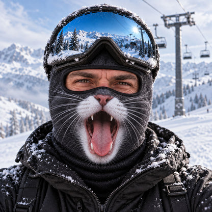 Cat Face Funny Ski Mask NCU0TZL09