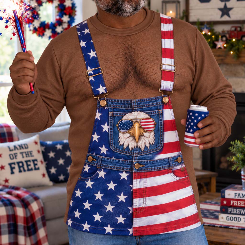 Patriotic Eagle Personalized Ugly Sweatshirt TZL0HH0029