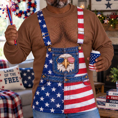 Patriotic Eagle Personalized Ugly Sweatshirt TZL0HH0029